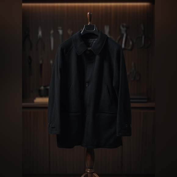 Burberry Tailored Wool & Cashmere Trench Coat SZ XXL - Picture 2 of 13